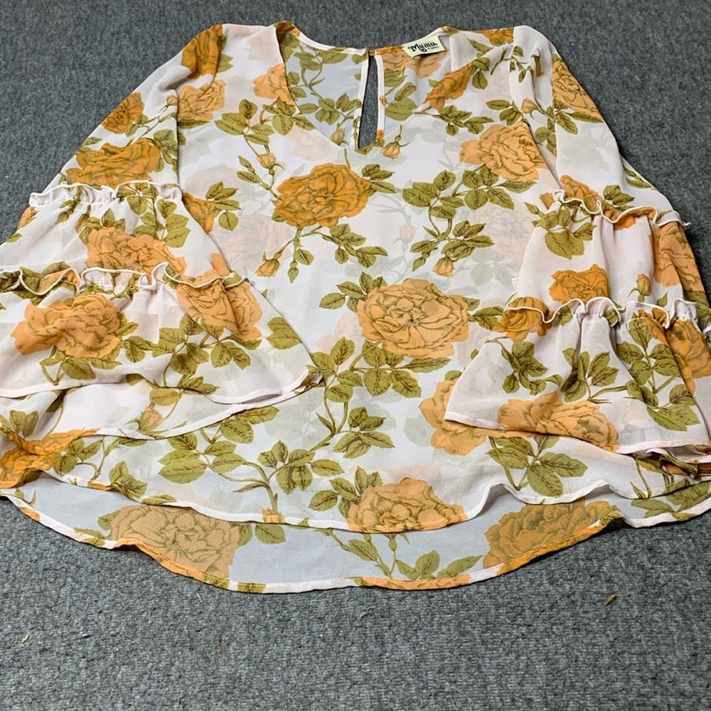 Show Me Your MuMu Shear Blouse Size X Small